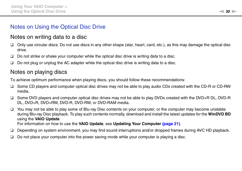 Sony VGC-JS320J User Manual | Page 30 / 120