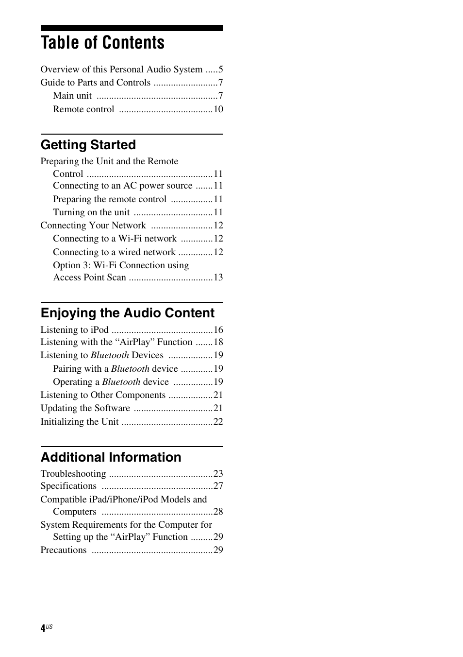 Sony RDP-XA900iPN User Manual | Page 8 / 108