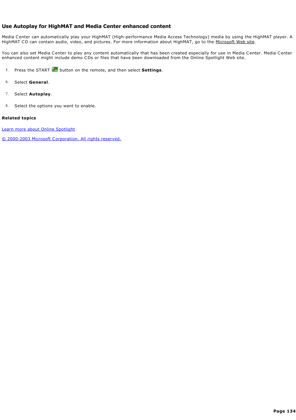 Sony PCV-RZ44G User Manual | Page 134 / 459