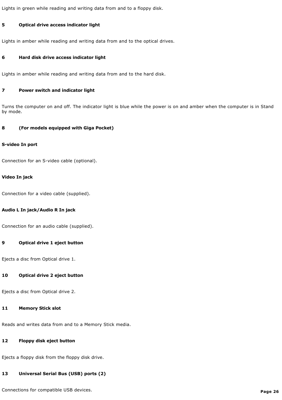 Sony PCV-RX590G User Manual | Page 26 / 119