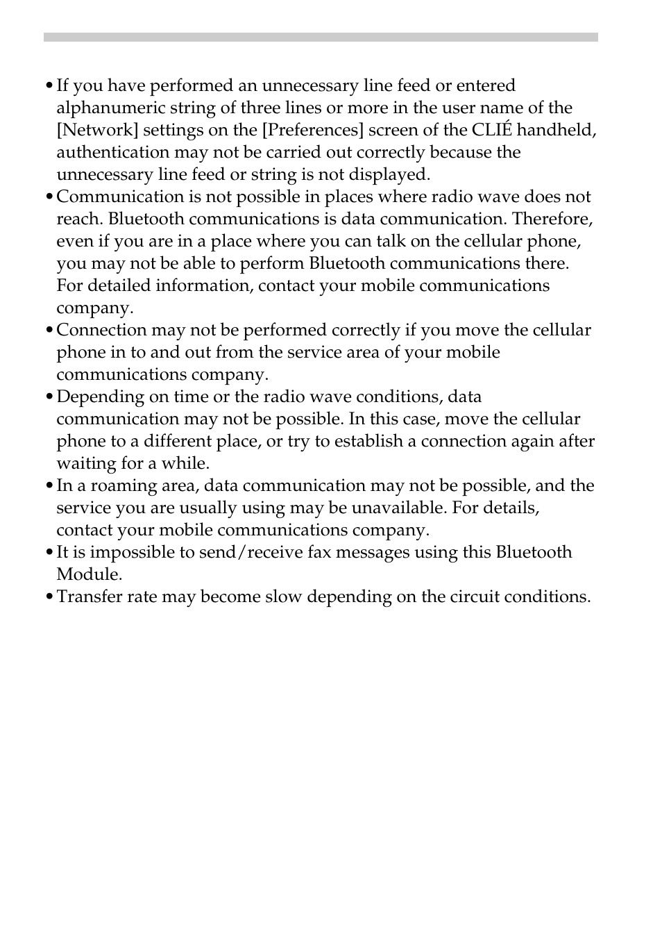 Communication (if you use a cellular phone) | Sony PEGA-MSB1 User Manual | Page 45 / 48