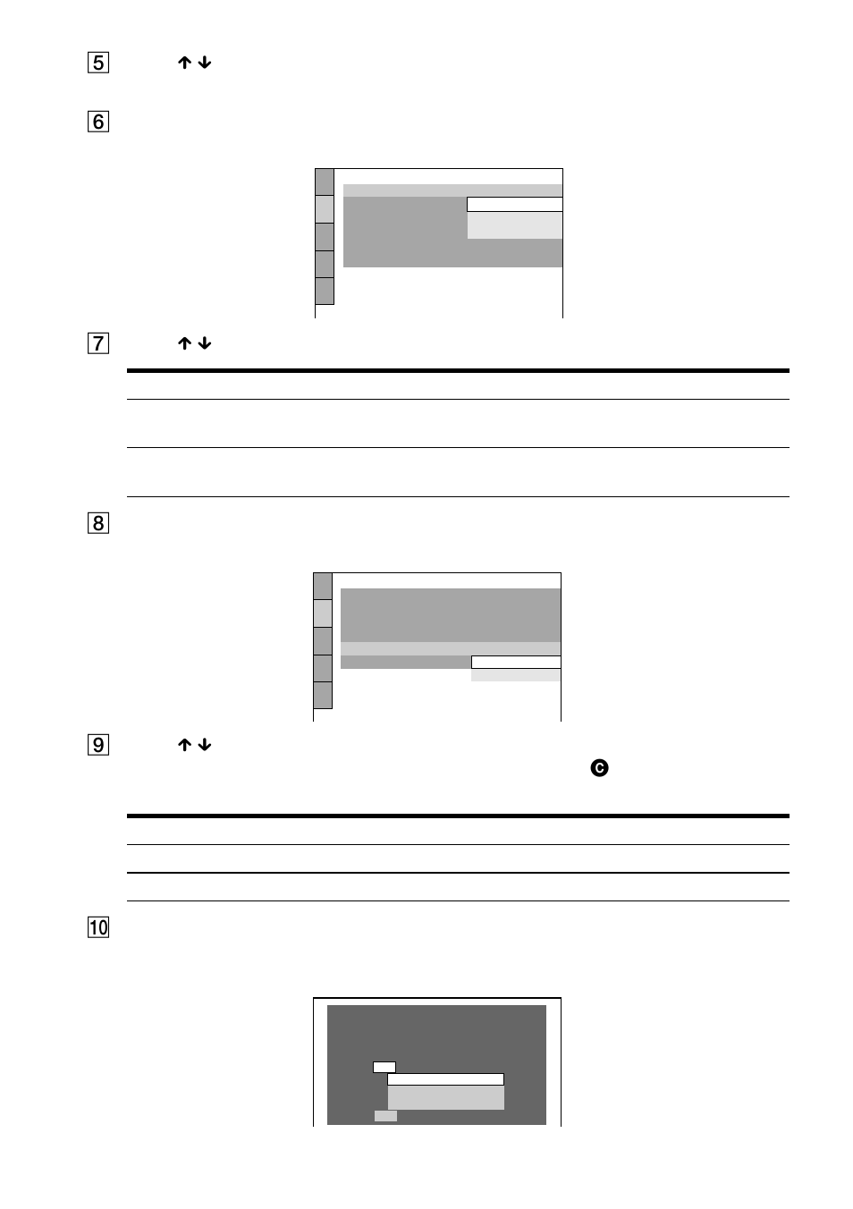 5press x / x to select a language, 6press enter, 7press x / x to select the item. 8 press enter | 9press x / x to select the item, Q; press enter | Sony DVP-NS900V User Manual | Page 32 / 108