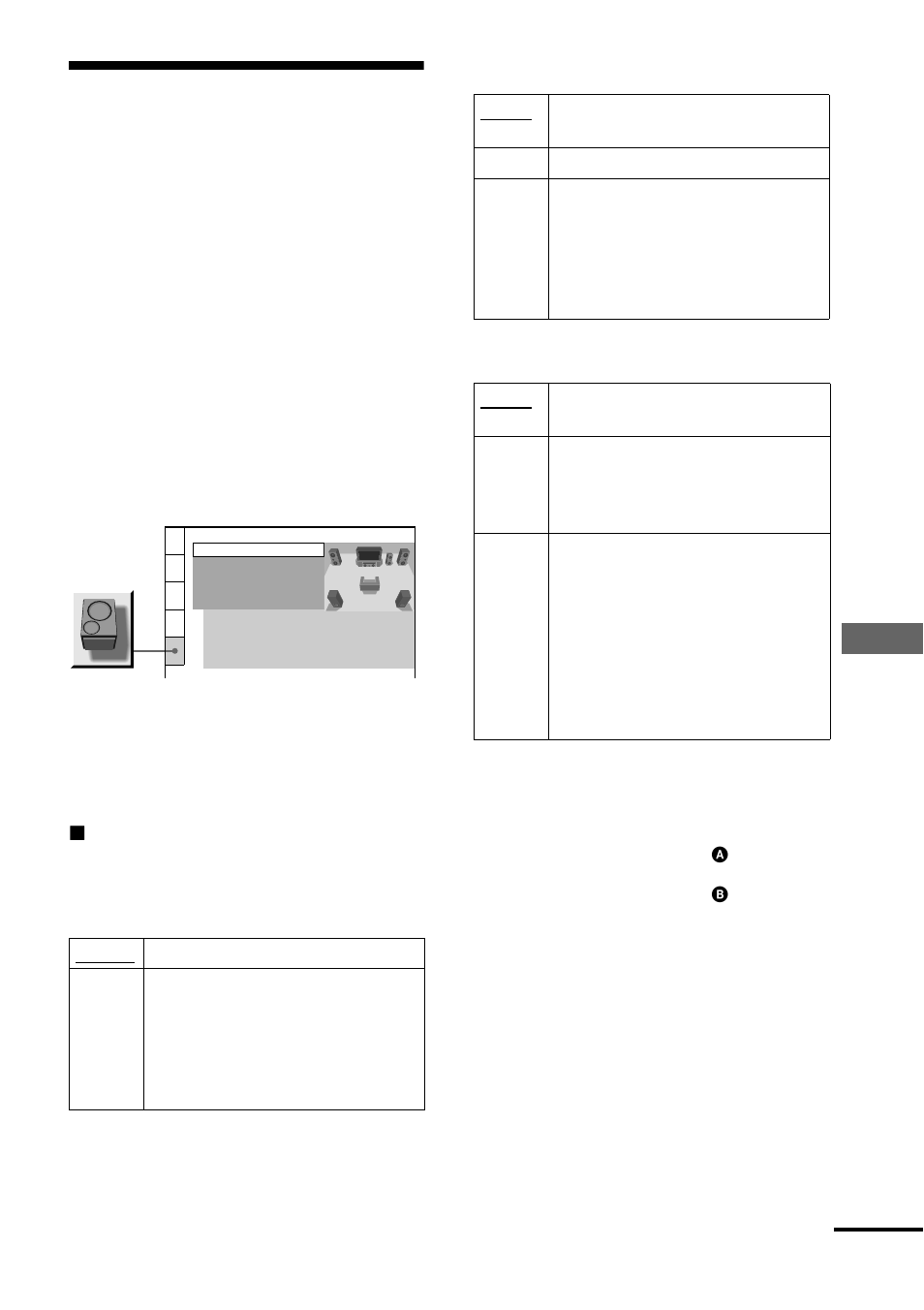 Settings for the speakers (speaker setup), Settings for the speakers, Se tt ings a nd adjus tme nts | Speaker setup) | Sony DVP-NS900V User Manual | Page 91 / 108