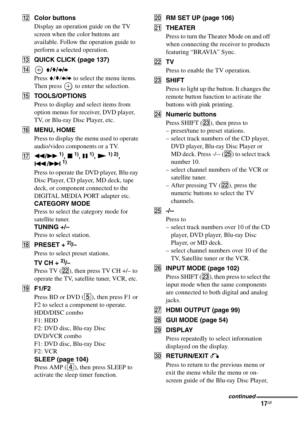 Sony STR-DA4600ES User Manual | Page 17 / 170