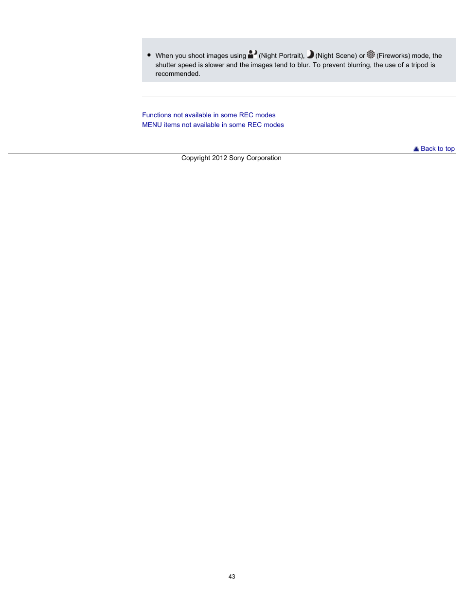 Sony DSC-W630 User Manual | Page 43 / 186