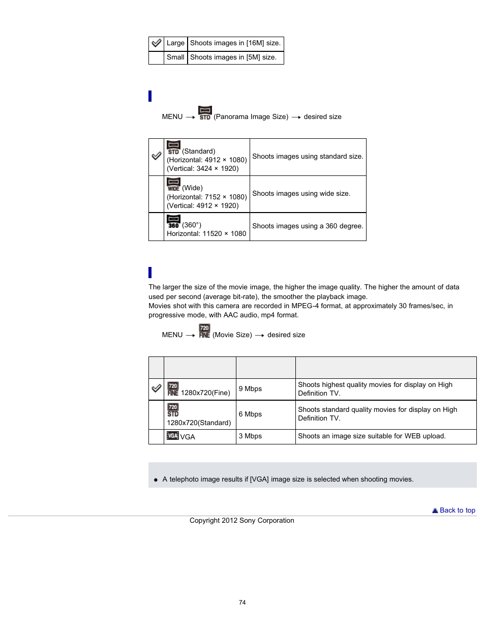 Sony DSC-W630 User Manual | Page 74 / 186