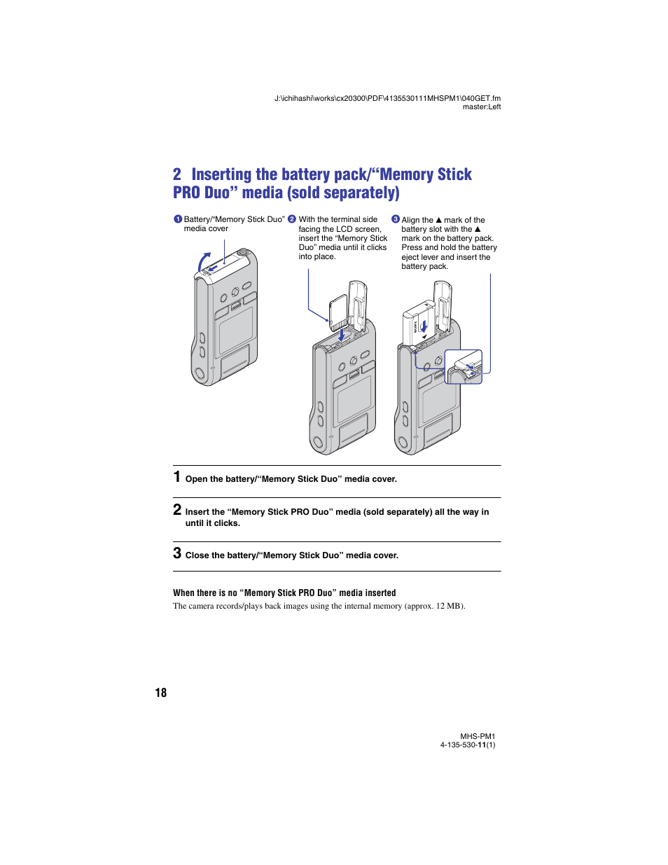 R (18) | Sony bloggie  MHS-PM1 User Manual | Page 18 / 75
