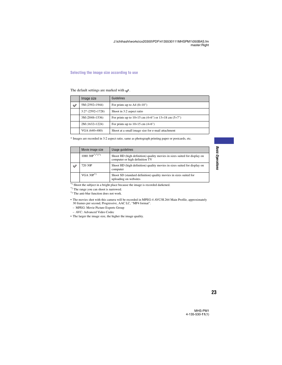 Sony bloggie  MHS-PM1 User Manual | Page 23 / 75