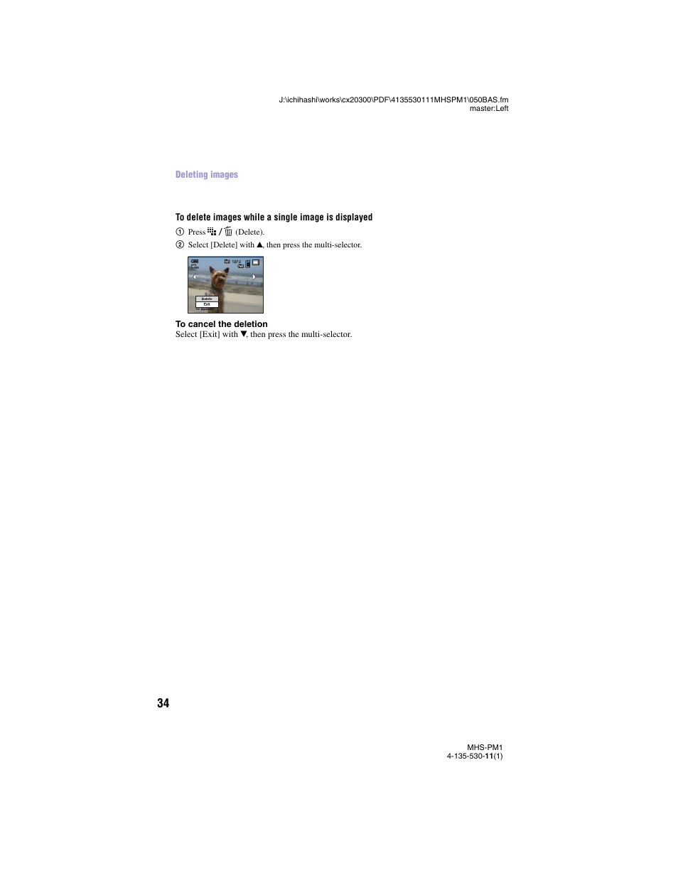Sony bloggie  MHS-PM1 User Manual | Page 34 / 75