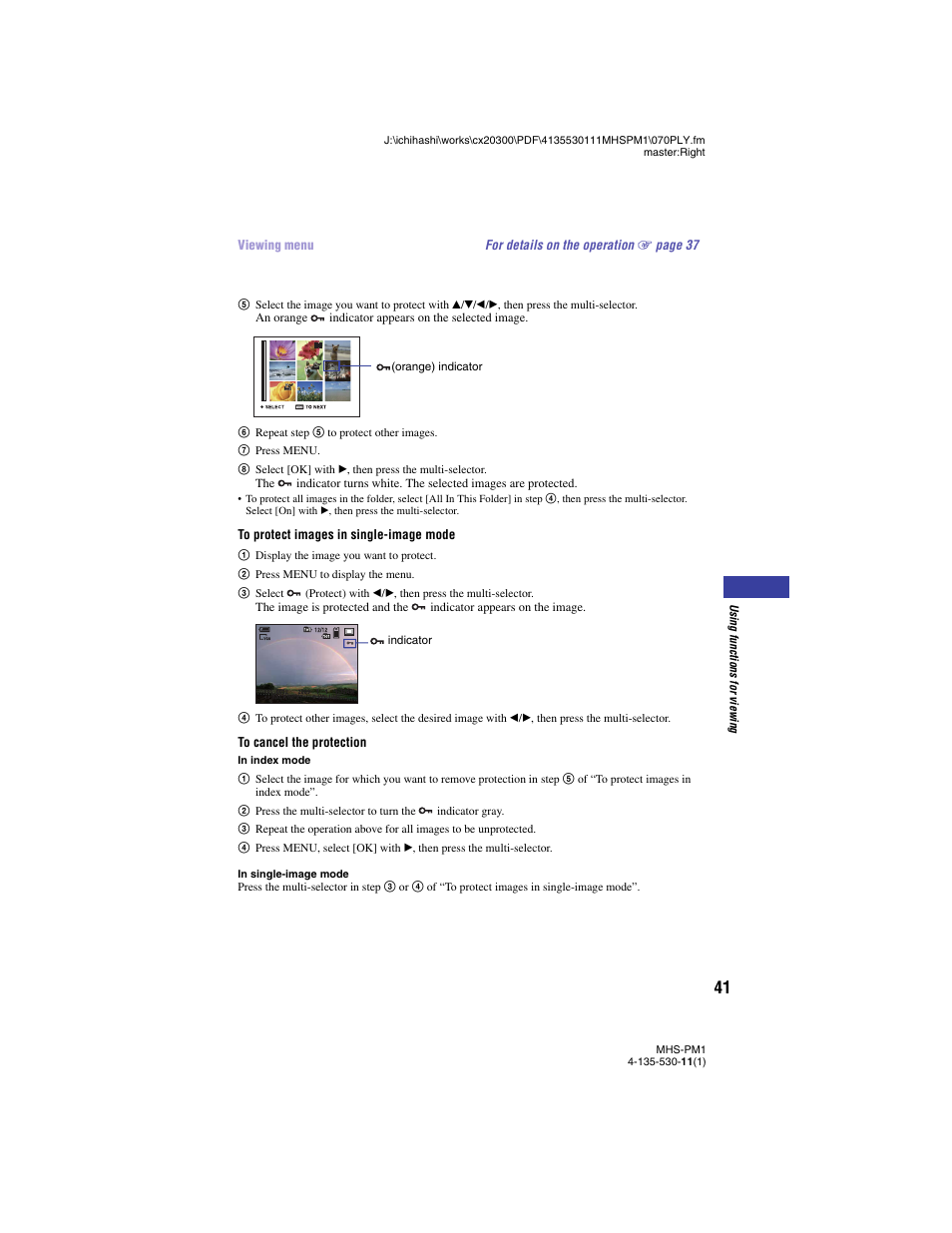 Sony bloggie  MHS-PM1 User Manual | Page 41 / 75