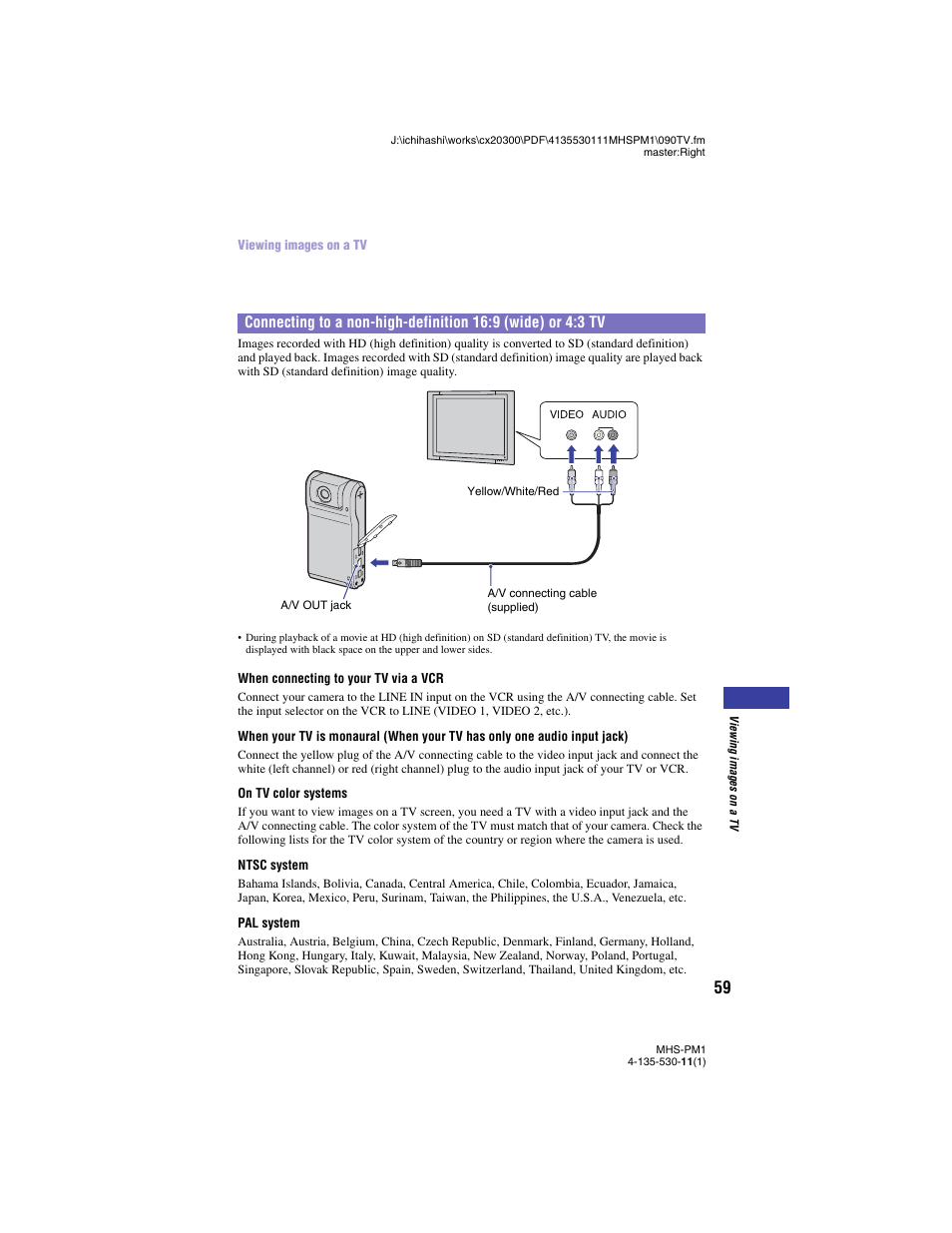 Sony bloggie  MHS-PM1 User Manual | Page 59 / 75