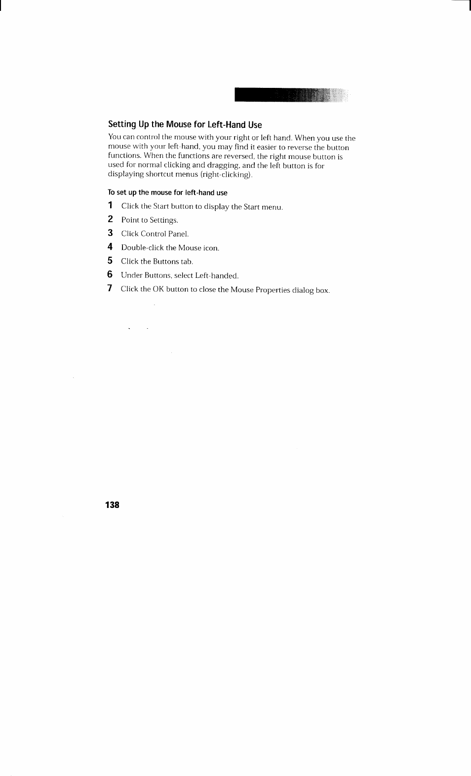 Setting up the mouse for left-hand use | Sony PCV-230 User Manual | Page 146 / 164