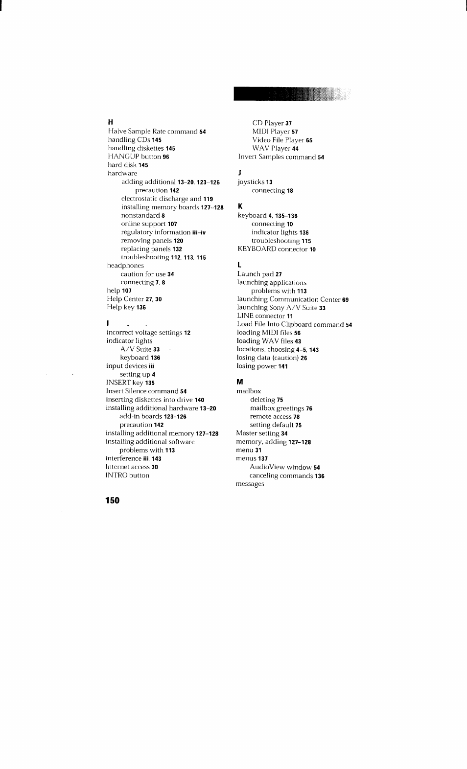 Sony PCV-230 User Manual | Page 158 / 164