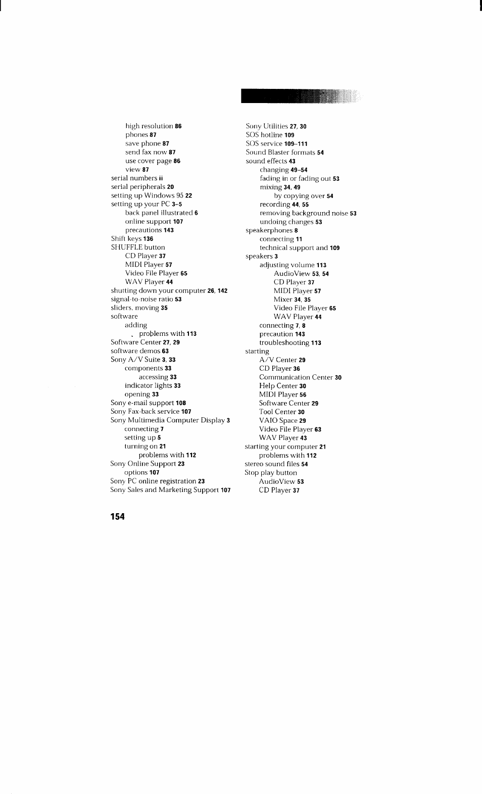 Sony PCV-230 User Manual | Page 162 / 164