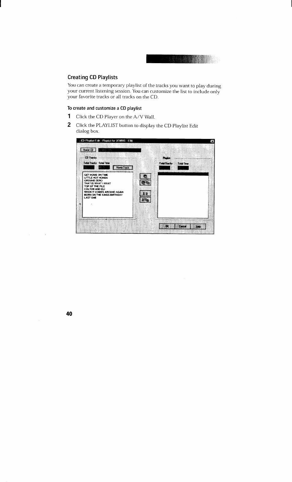 Creating cd playlists | Sony PCV-230 User Manual | Page 48 / 164