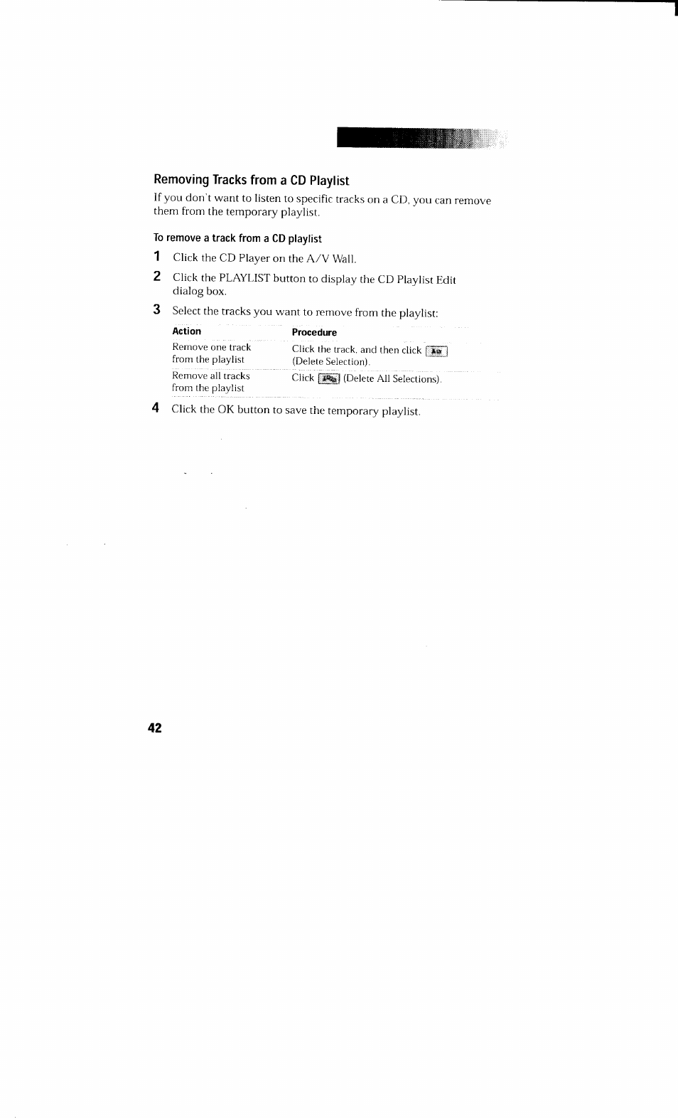 Removing tracks from a cd playlist | Sony PCV-230 User Manual | Page 50 / 164