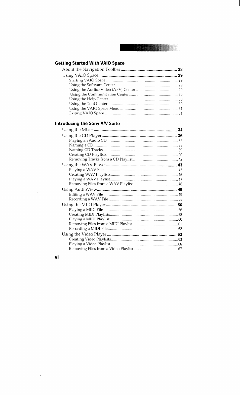 Sony PCV-230 User Manual | Page 6 / 164