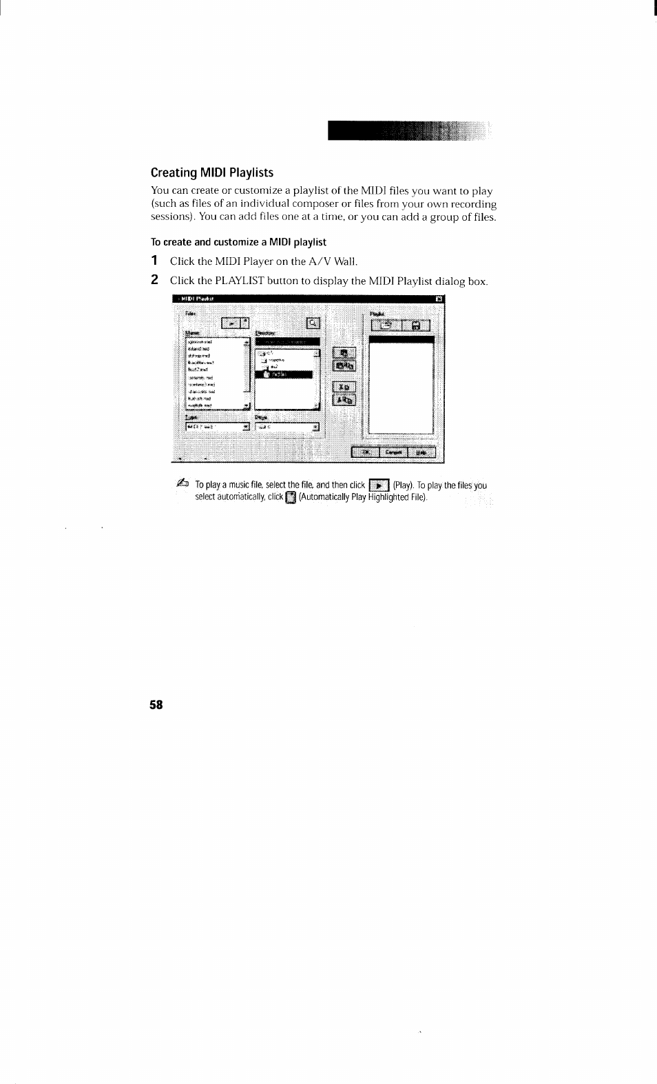 Creating midi playlists | Sony PCV-230 User Manual | Page 66 / 164