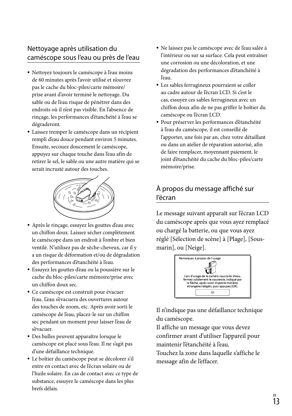 À propos du message affiché sur l’écran | Sony HDR-GW77V User Manual | Page 141 / 199