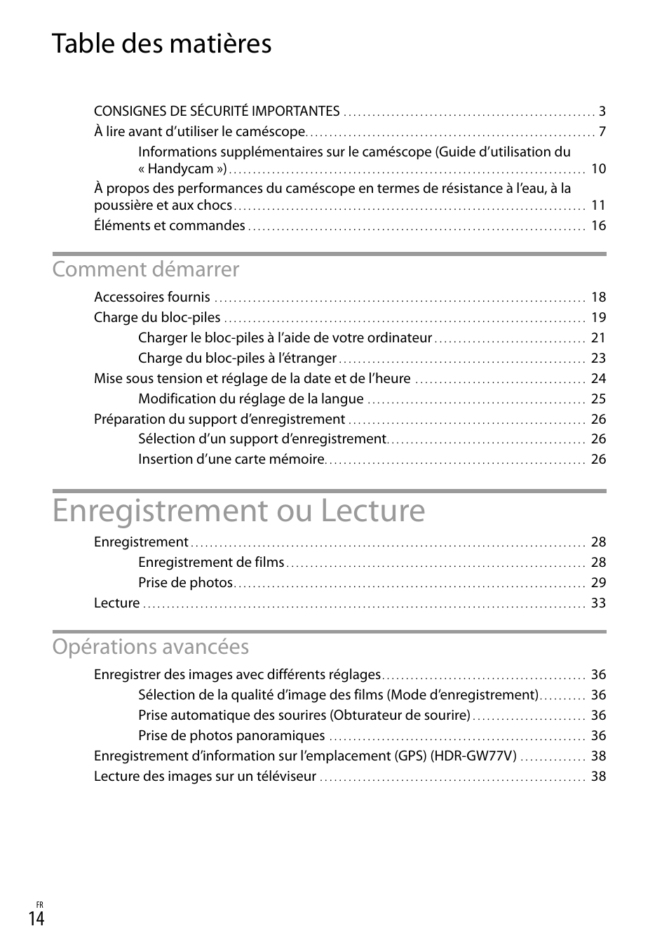 Sony HDR-GW77V User Manual | Page 142 / 199