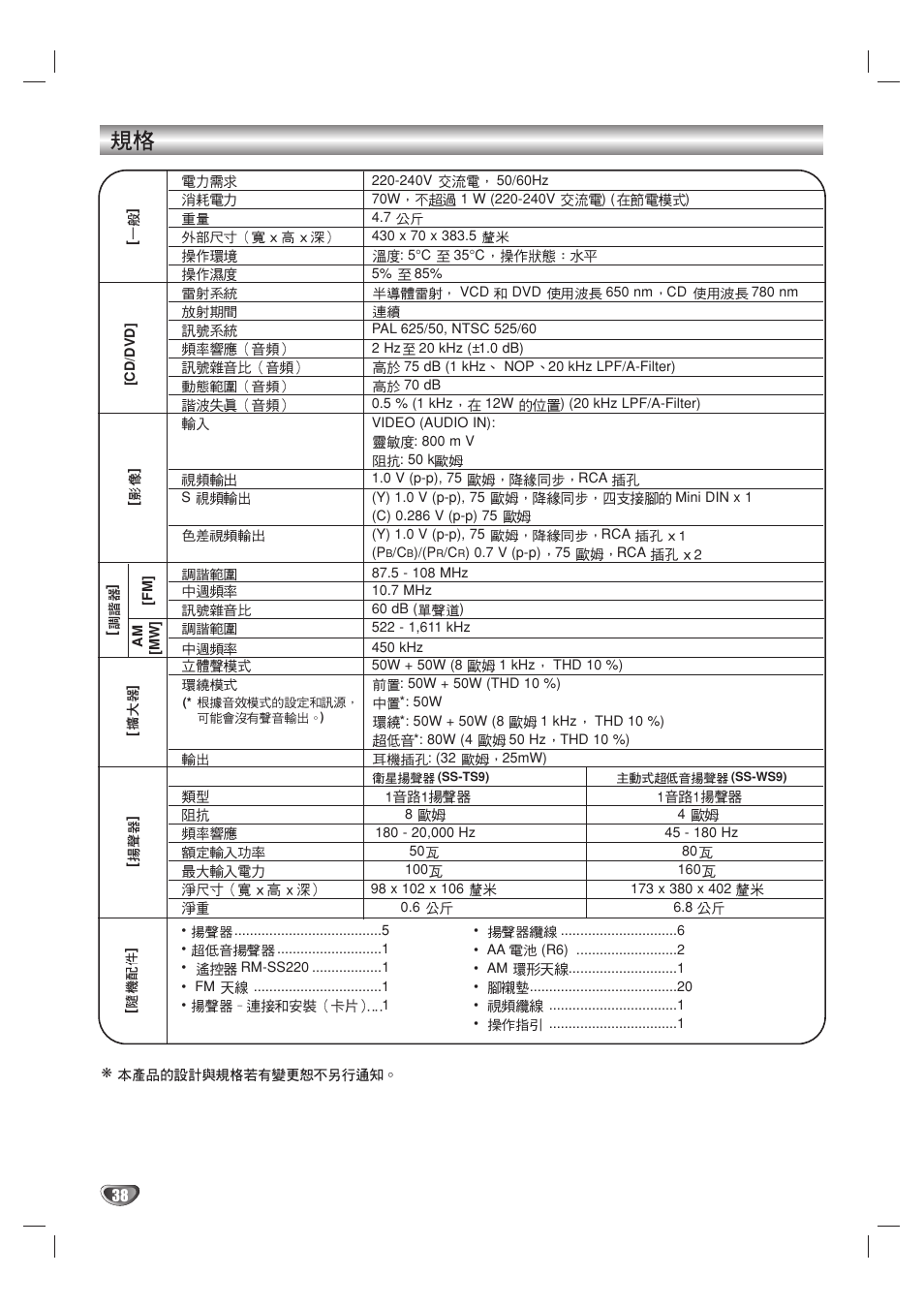 Sony DAV-SB100 User Manual | Page 155 / 157