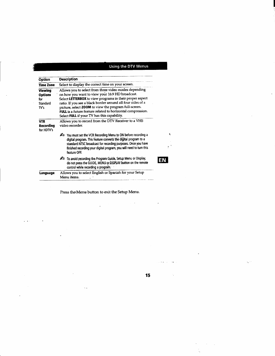Sony DTR-HD1 User Manual | Page 15 / 54