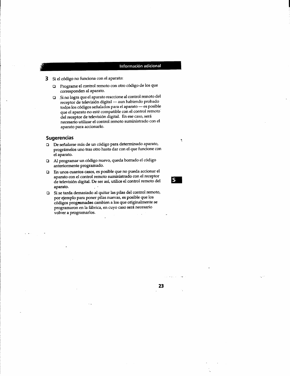 Sugerencias | Sony DTR-HD1 User Manual | Page 50 / 54
