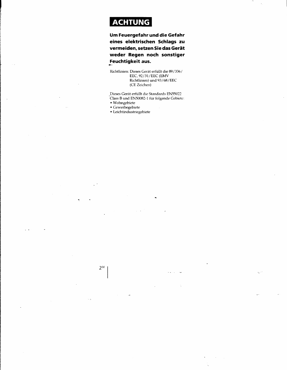 Achtung | Sony PCGA-UMS1 User Manual | Page 39 / 56