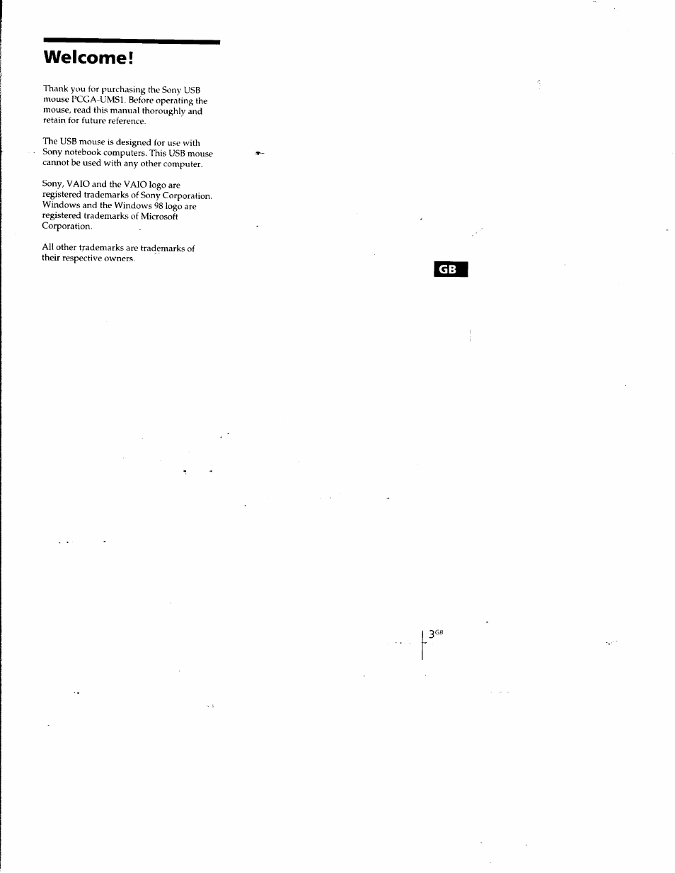 Welcome | Sony PCGA-UMS1 User Manual | Page 4 / 56