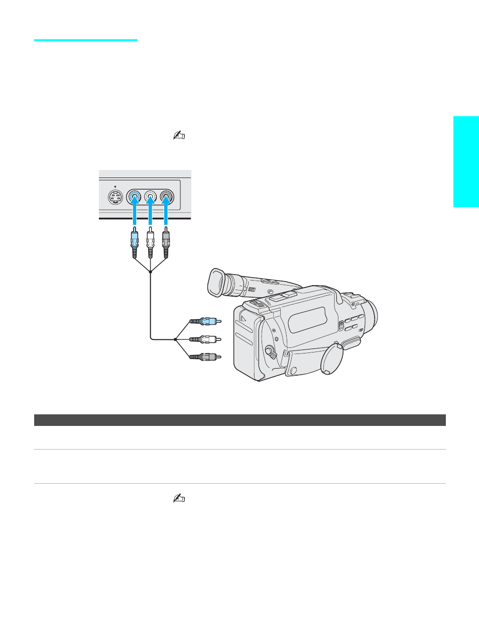 Camcorder, Setup | Sony KE-42XBR900 User Manual | Page 47 / 112
