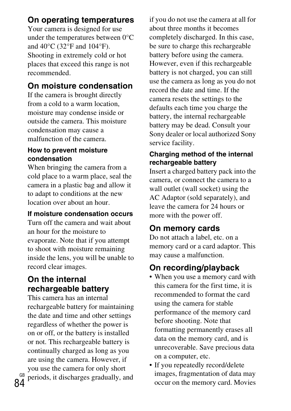 Sony NEX-5NK User Manual | Page 84 / 94