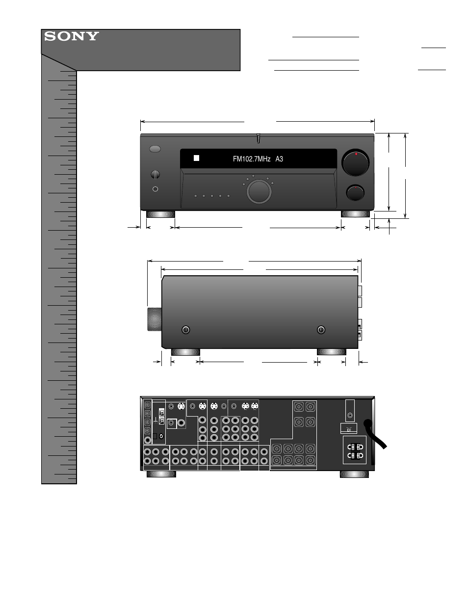 Sony STR-DE875 User Manual | 1 page