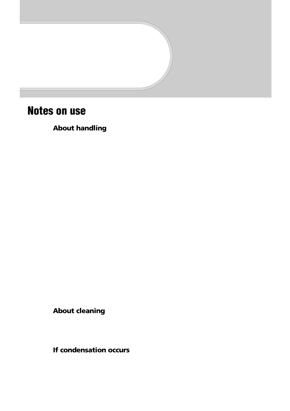 Additional information, Notes on use | Sony PEG-NZ90 User Manual | Page 104 / 116
