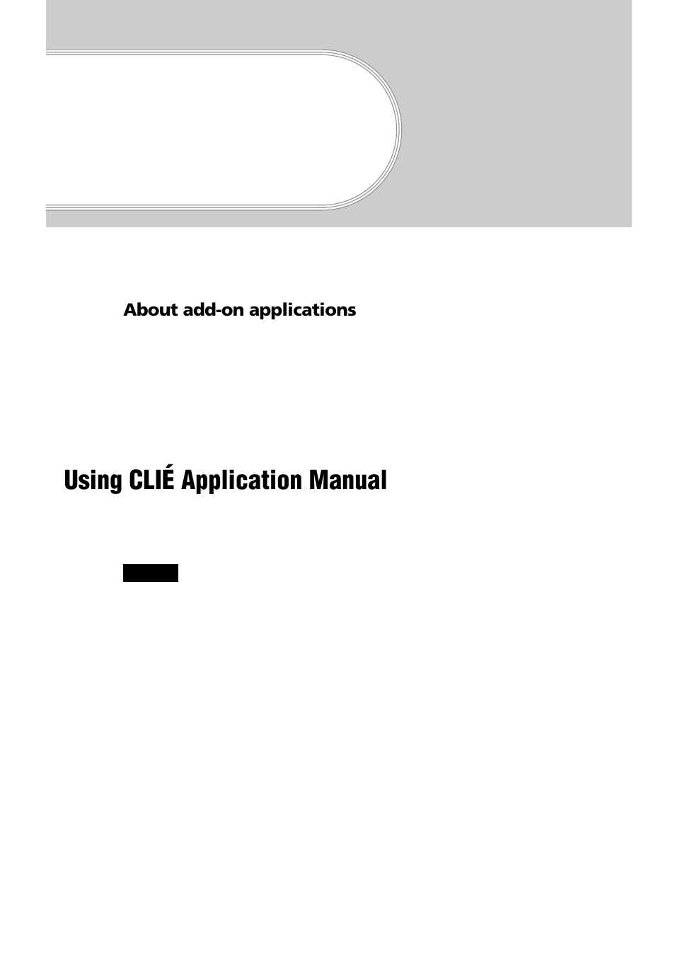Using applications, Using clié application manual | Sony PEG-NZ90 User Manual | Page 86 / 116