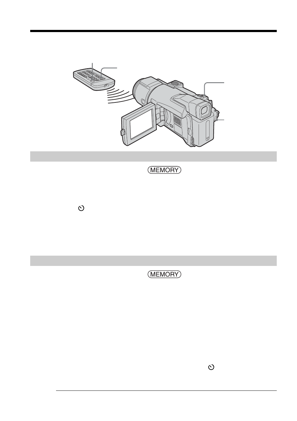 Self-timer recording | Sony DCR-TRV70 User Manual | Page 124 / 220