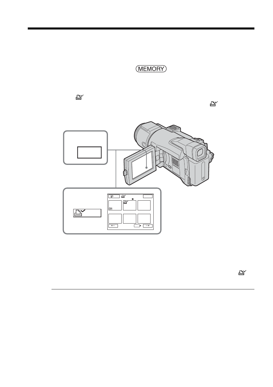 Writing a print mark – print mark, Index, Mark | Sony DCR-TRV70 User Manual | Page 142 / 220