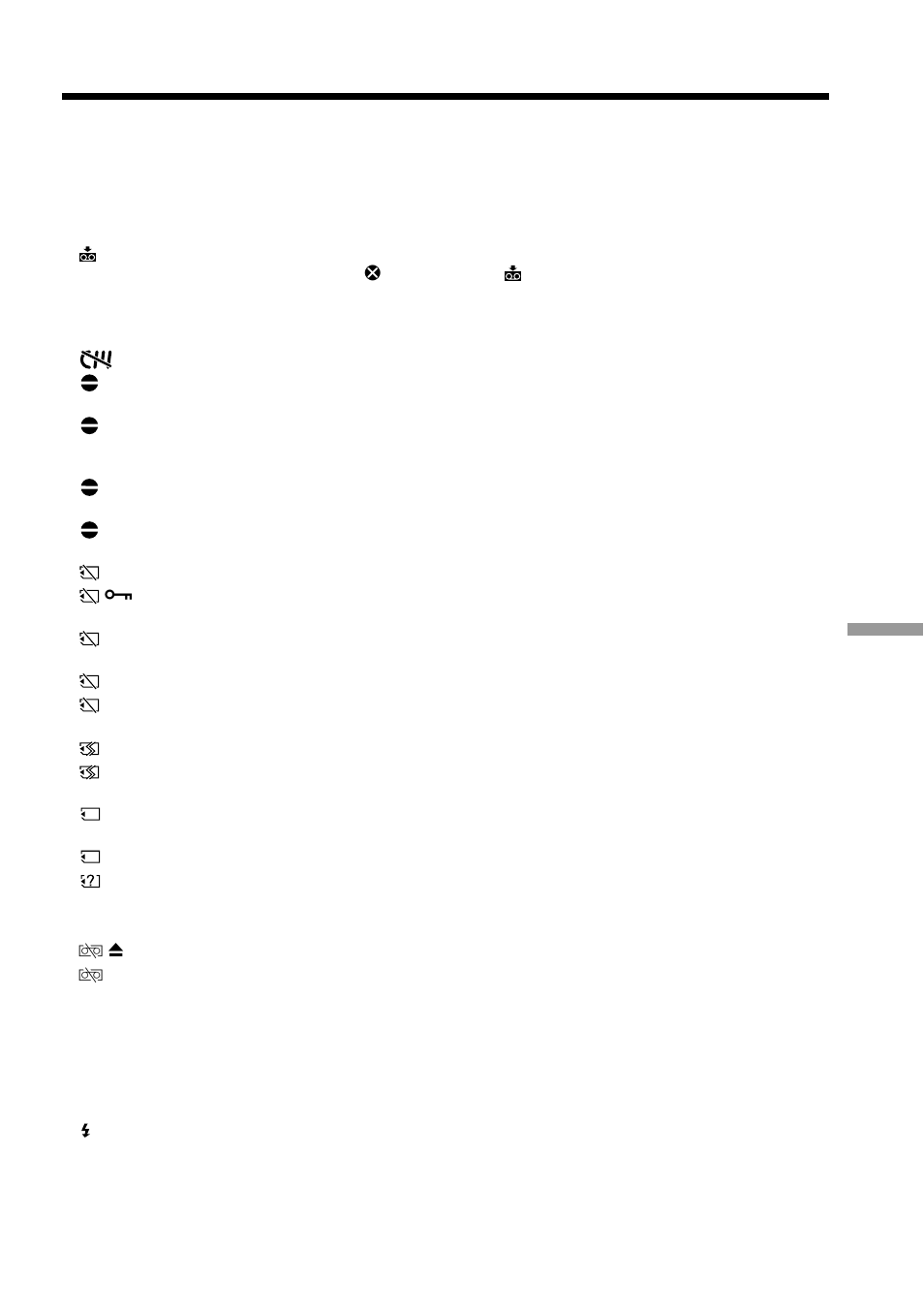 Warning messages | Sony DCR-TRV70 User Manual | Page 193 / 220