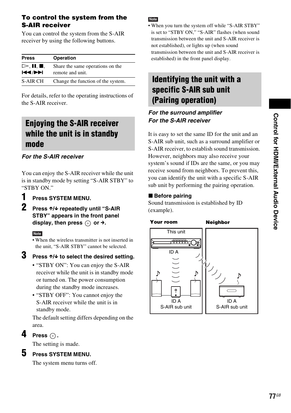 Sony DAV-HDX585 User Manual | Page 77 / 116