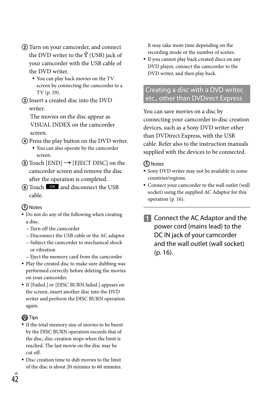 Sony DCR-SX45 User Manual | Page 42 / 131