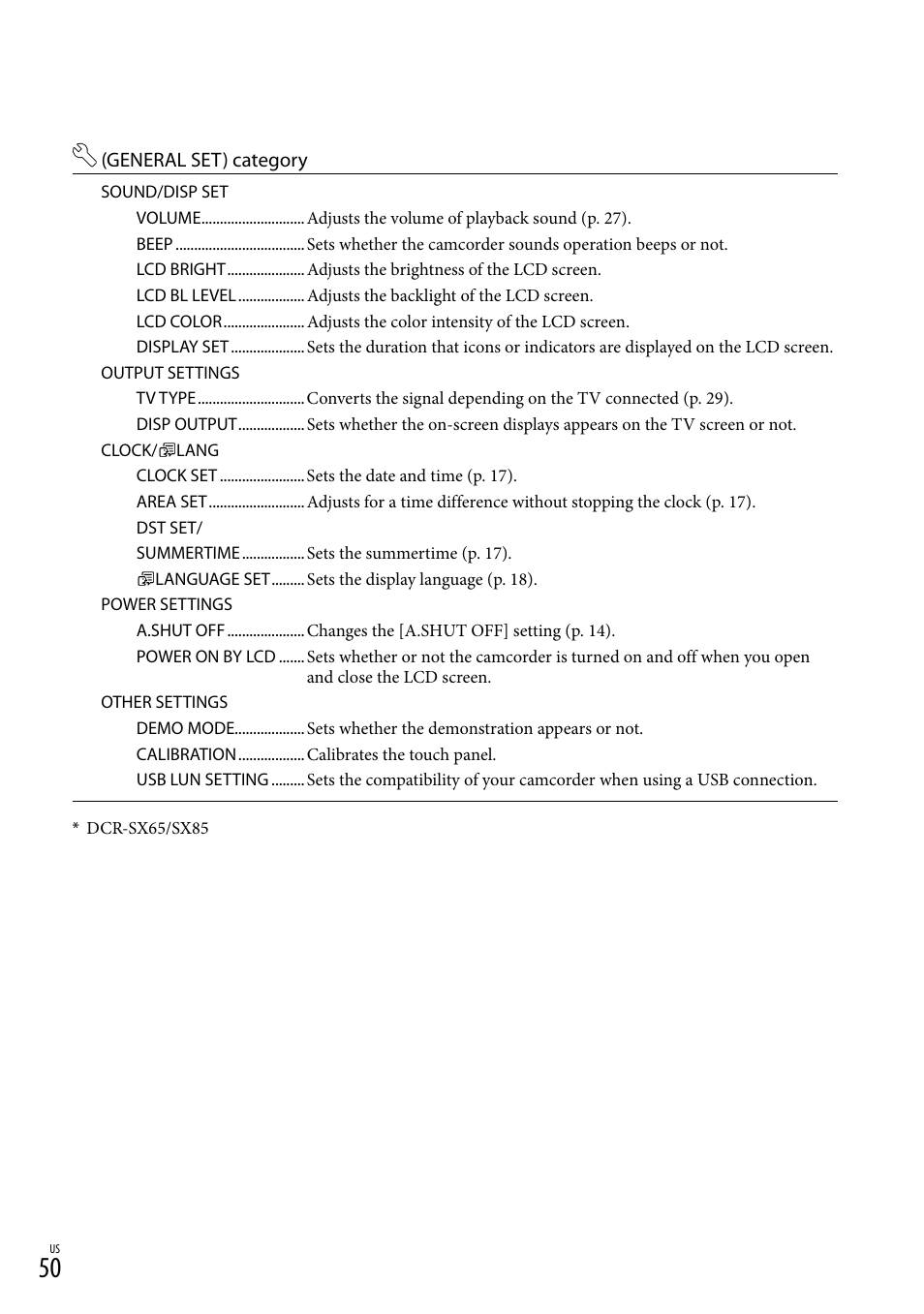 Sony DCR-SX45 User Manual | Page 50 / 131