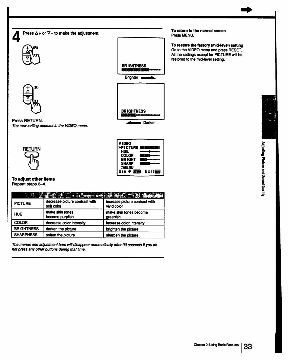 Sony KV-27V55 User Manual | Page 33 / 60