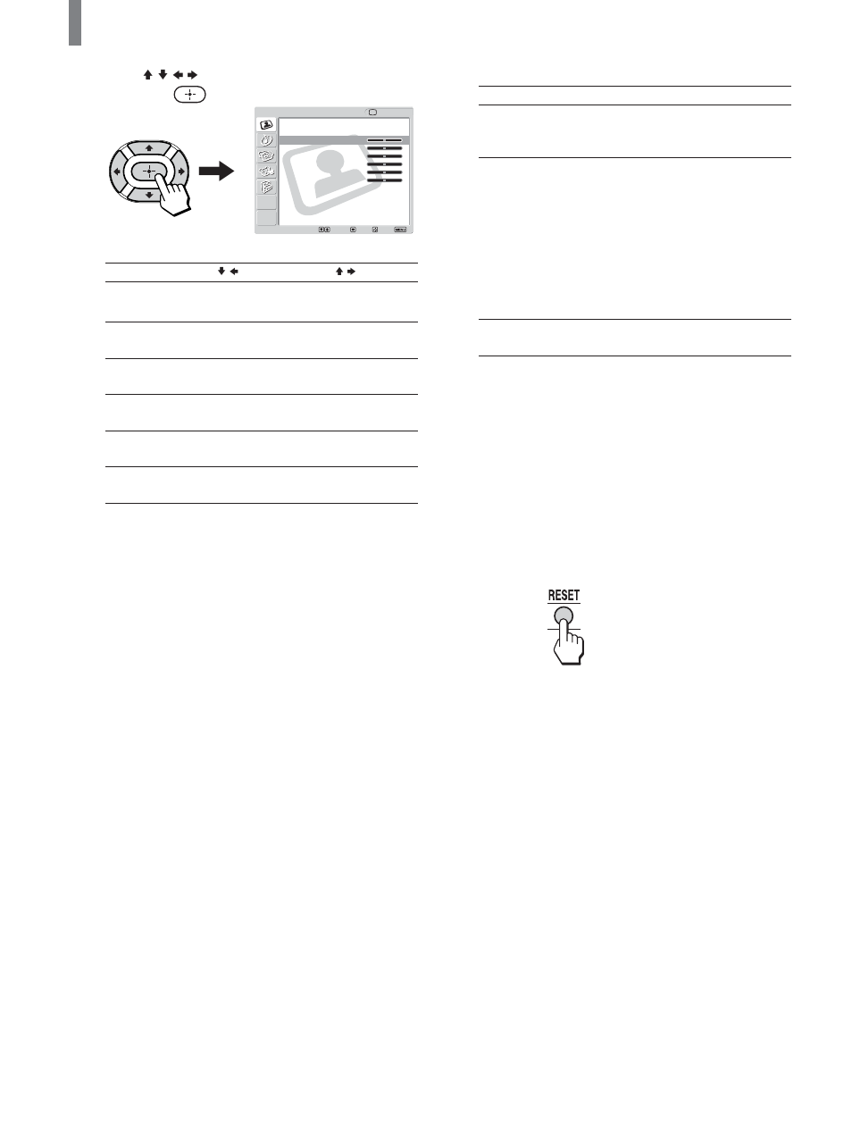 Selective options, Repeat steps 5 and 6 to adjust other options | Sony KLV-21SG2 User Manual | Page 38 / 80