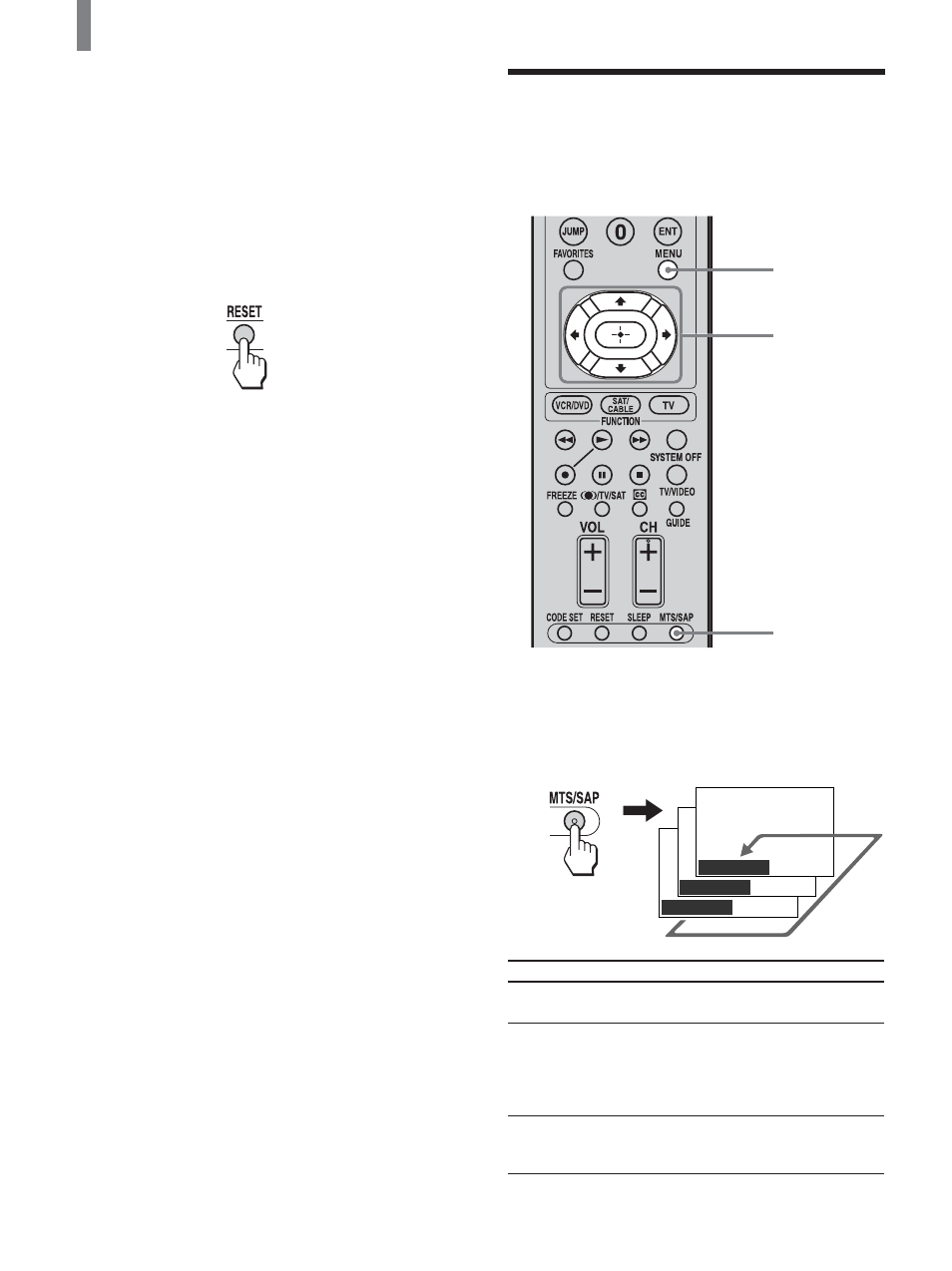Selecting stereo or bilingual programs | Sony KLV-21SG2 User Manual | Page 40 / 80