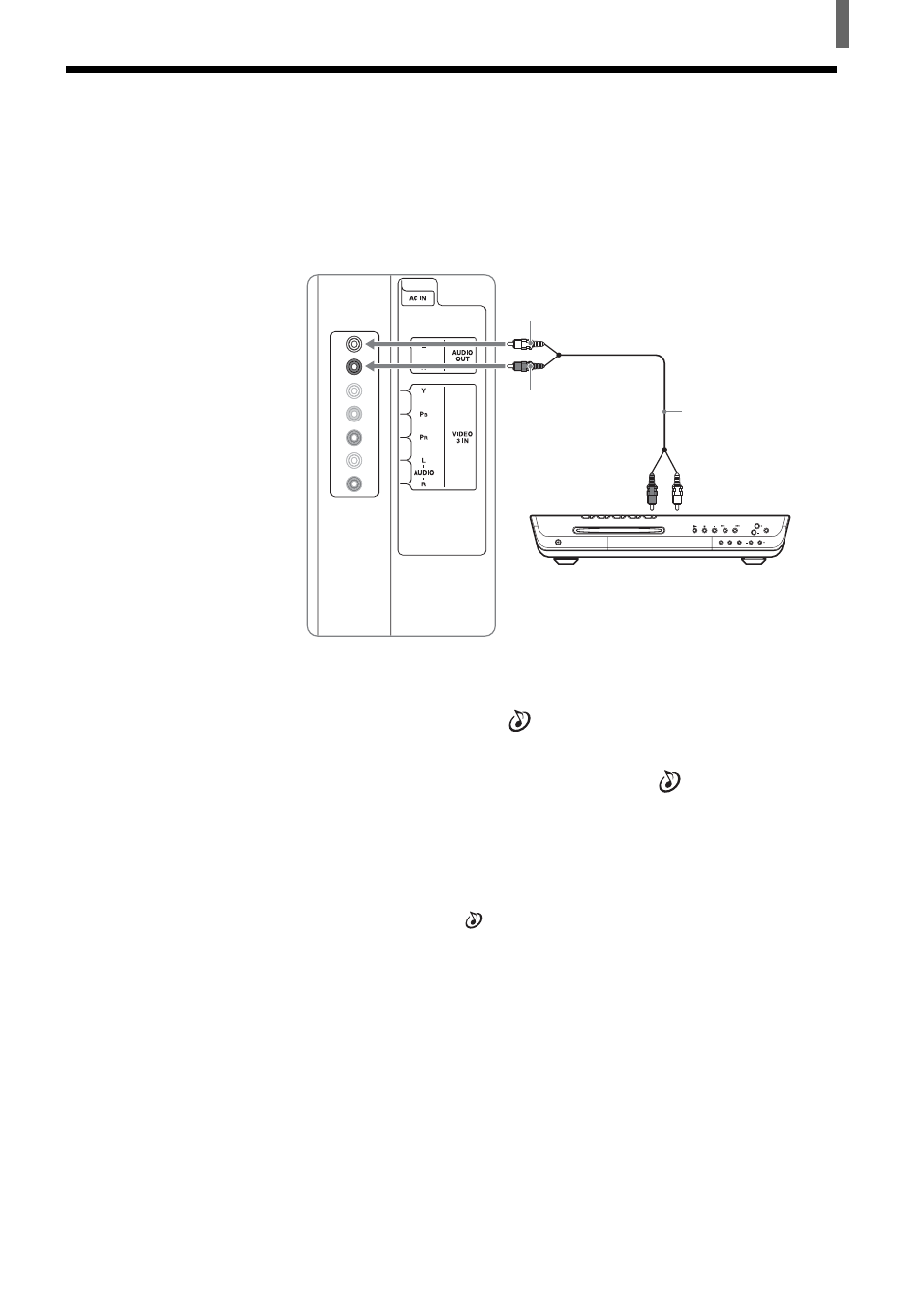 Connecting an audio receiver | Sony KLV-21SR2 User Manual | Page 15 / 60