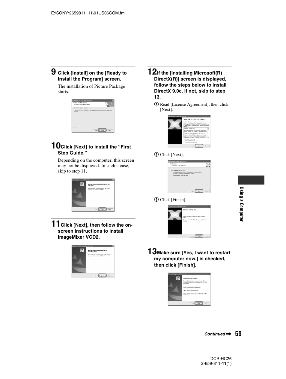 Sony DCR-HC26 User Manual | Page 59 / 92