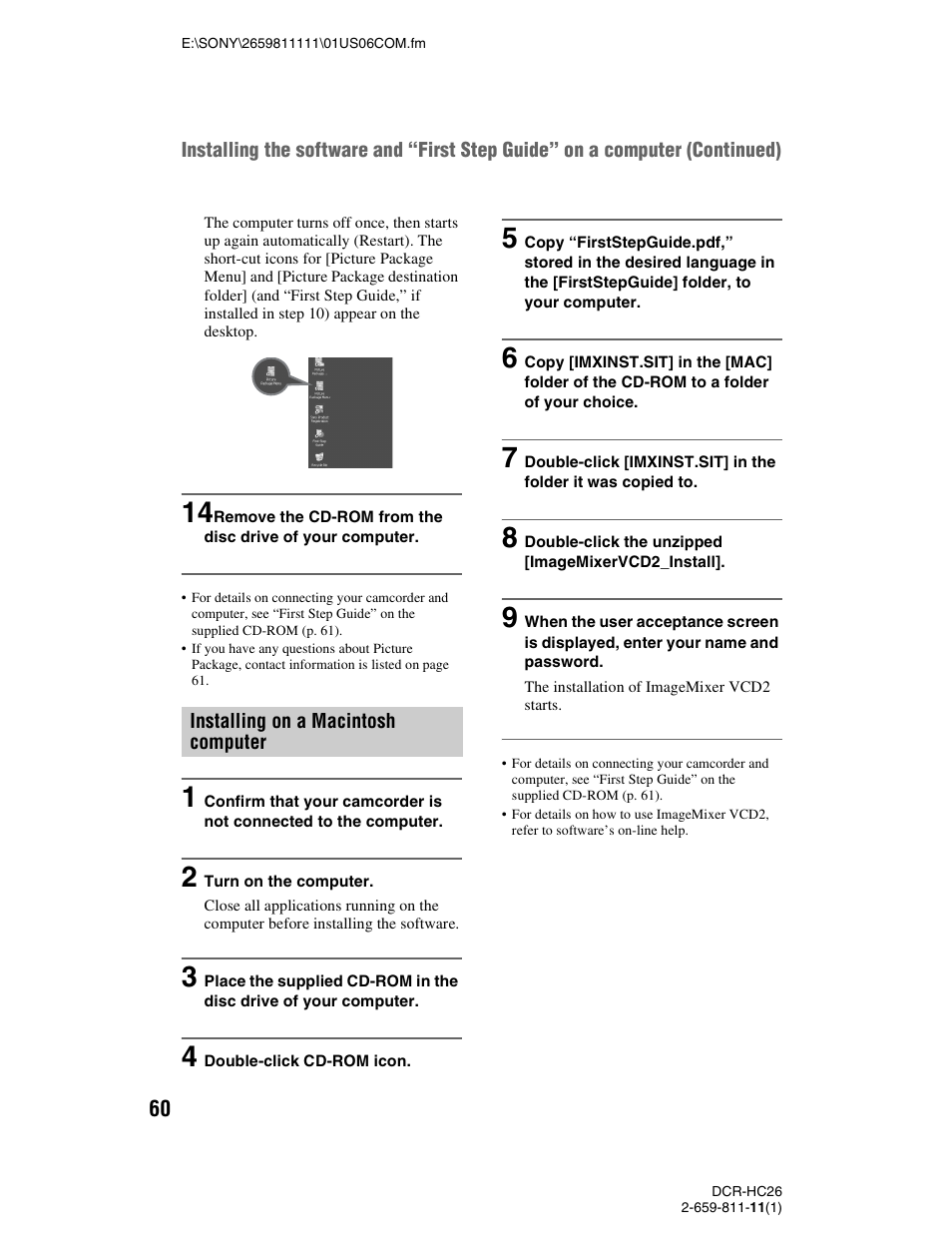 Sony DCR-HC26 User Manual | Page 60 / 92
