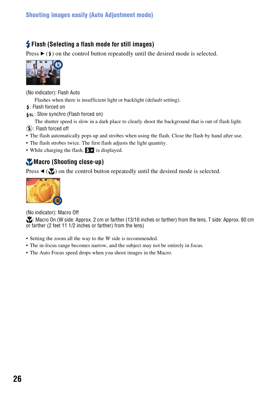 H (26) | Sony DSC-H10 User Manual | Page 26 / 123
