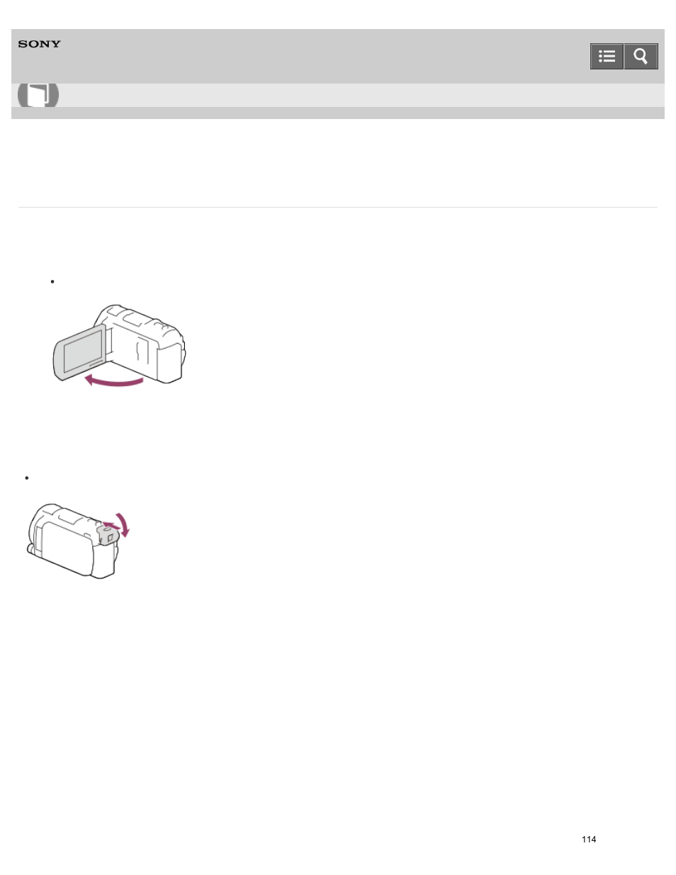 Turning the power on, Turn on this product, Help guide | Sony HDR-PJ810 User Manual | Page 114 / 416
