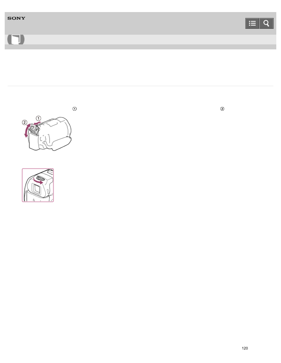 Help guide | Sony HDR-PJ810 User Manual | Page 120 / 416