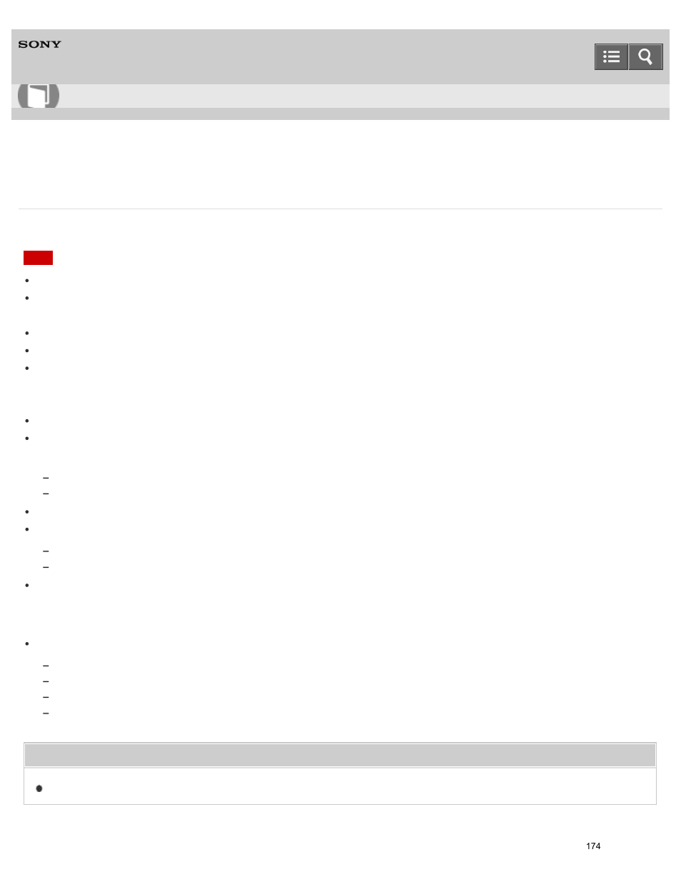 Notes on use of the external media, Read the precautions when using the external media, Help guide | Sony HDR-PJ810 User Manual | Page 174 / 416